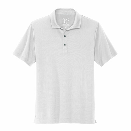 Stretch Jersey Polo // White (S)