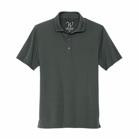 Stretch Jersey Polo // Heavy Metal (S)