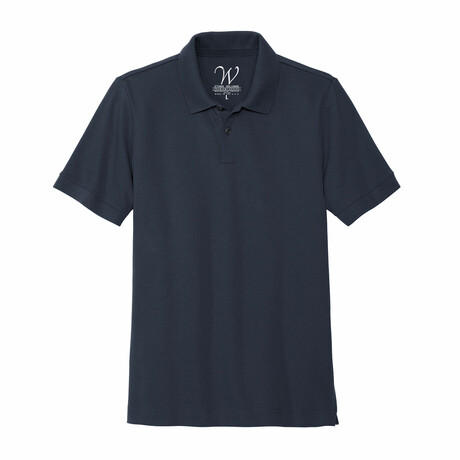 Stretch Heavyweight Pique Polo // Navy (S)