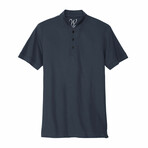 Stretch Pique Henley Polo // Navy (XL)