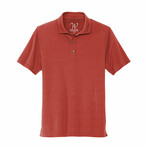 Stretch Jersey Polo // Burgundy (M)