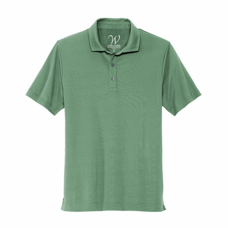 Stretch Jersey Polo // Sage (S)