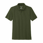 Stretch Heavyweight Pique Polo // Military Green (S)