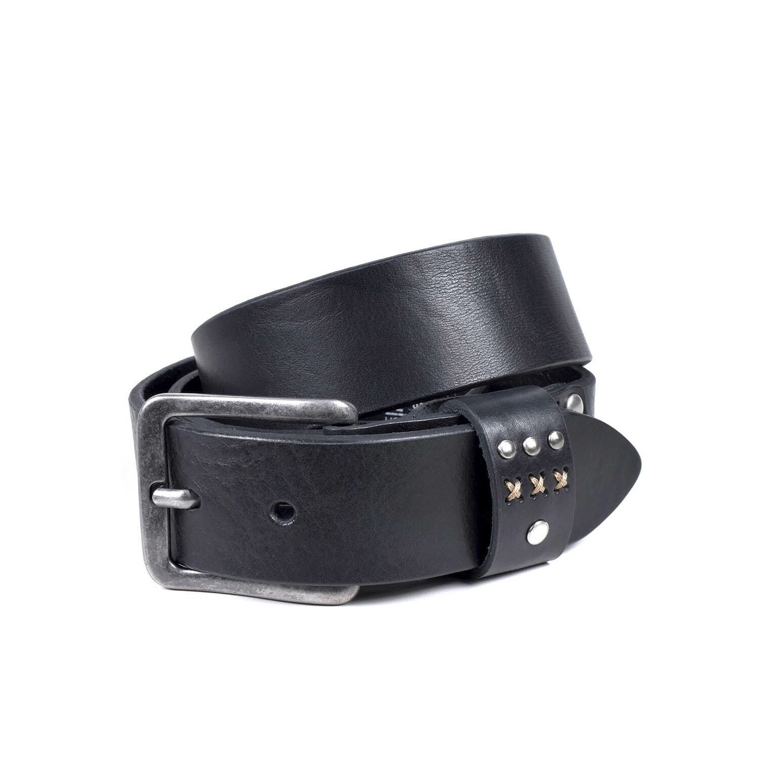 Jean Leather Belt 4240/40 // Black (32) - Miguel Bellido Leather Belts ...