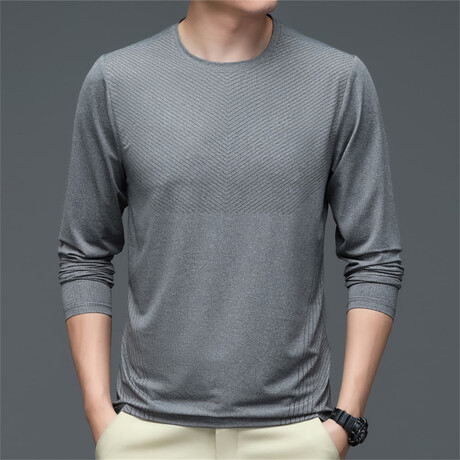 V Detail Long Sleeve // Dark Gray (XS)