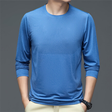 V Detail Long Sleeve // Sapphire (XS)