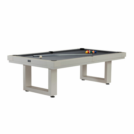 Lanai Outdoor Pool Table Full Set // Oyster Gray