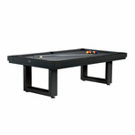 Lanai Outdoor Pool Table Full Set // Obsidian Black