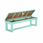 Lanai Outdoor Pool Table Full Set // Seafom Teal