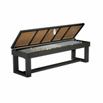 Lanai Outdoor Pool Table Full Set // Obsidian Black