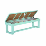 Lanai Outdoor Pool Table Full Set // Seafom Teal