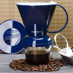 Clever Coffee Dripper and Filters // Royal Blue