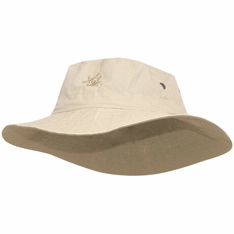 Men's Bucket Hat // Cream + Tan (S/M)