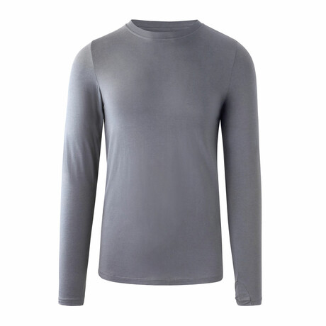 Men's Bambu™ Long Sleeve Everyday Tee // Steel Gray (S)