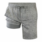 Men's Adventure Shorts // Harbor Mist Jaspe (S)