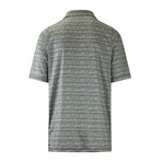 Men's Short Sleeve Polo // Distressed Aztec Stripe (S)