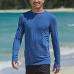 Men's Bambu™ Long Sleeve Everyday Tee // Washed Navy (S)