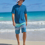 Men's Short Sleeve Crew Sun & Swim Shirt // Midnight (S)