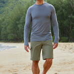 Men's Bambu™ Long Sleeve Everyday Tee // Steel Gray (S)