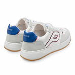 Iggy Sneaker // White + Blue (US: 9.5)