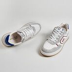 Iggy Sneaker // White + Blue (US: 9.5)
