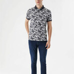 Printed Dynamic Fit Polo // Smoked (S)