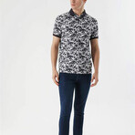 Printed Dynamic Fit Polo // Smoked (S)