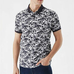 Printed Dynamic Fit Polo // Smoked (S)