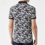 Printed Dynamic Fit Polo // Smoked (S)