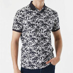 Printed Dynamic Fit Polo // Smoked (S)