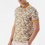 Printed Dynamic Fit Polo // Mustard (S)