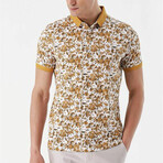 Printed Dynamic Fit Polo // Mustard (S)