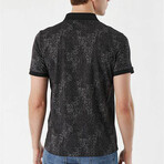 Interlock Patterned Dynamic Fit Polo // Black (S)