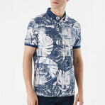 Printed Dynamic Fit T-Shirt // Navy (S)