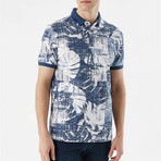 Printed Dynamic Fit T-Shirt // Navy (S)