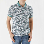 Printed Dynamic Fit Polo // Green Water (S)