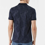 Interlock Patterned Dynamic Fit Polo // Navy (S)