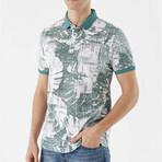 Printed Dynamic Fit T-Shirt // Green (S)