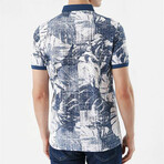 Printed Dynamic Fit T-Shirt // Navy (S)