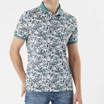 Printed Dynamic Fit Polo // Green Water (S)