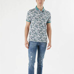Printed Dynamic Fit Polo // Green Water (S)