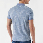 Interlock Patterned Dynamic Fit Polo // Blue (S)