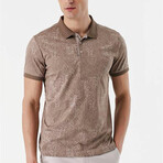 Interlock Patterned Dynamic Fit Polo // Beige (S)