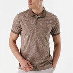 Interlock Patterned Dynamic Fit Polo // Beige (S)