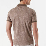 Interlock Patterned Dynamic Fit Polo // Beige (S)