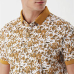 Printed Dynamic Fit Polo // Mustard (S)