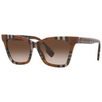 Burberry // Women's Elsa BE4346-396713 Sunglasses // Check Brown + Gradient Brown