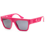 Versace // Men's Fashion VE4430U-536787 Sunglasses // Fuchsia + Dark Gray