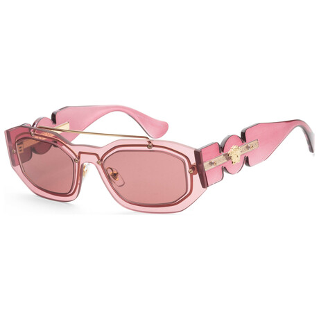 Versace // Men's Fashion VE2235-100269 Sunglasses // Pink + Dark Violet