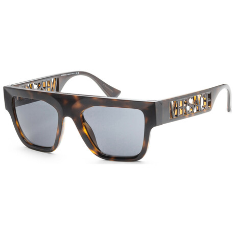 Versace // Men's Fashion VE4430U-108-87 Sunglasses // Havana + Dark Gray